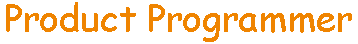 Product Programmer
